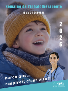 Affiche Semaine de l'inhalothérapeute 2026